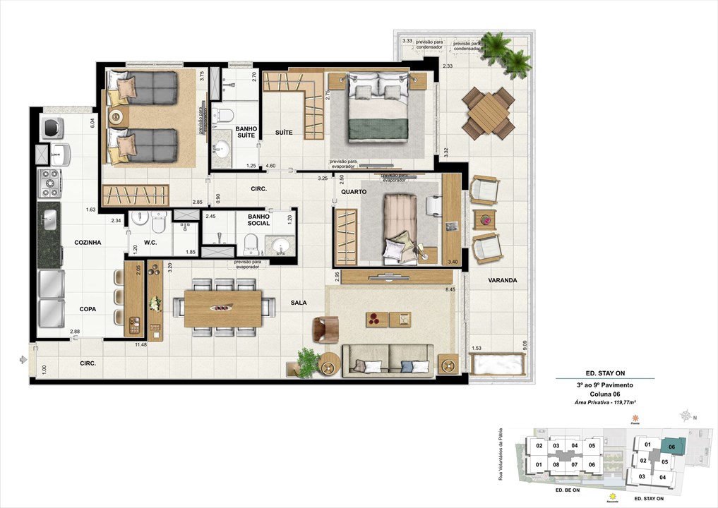 Ed. STAY ON - Apto. 306 | Coluna 6 | ON – Botafogo - Rio de Janeiro - Rio de Janeiro Ed. STAY ON - Apto. 306 | Coluna 6 | ON – Apartamento em Botafogo - Rio de Janeiro - Rio de Janeiro